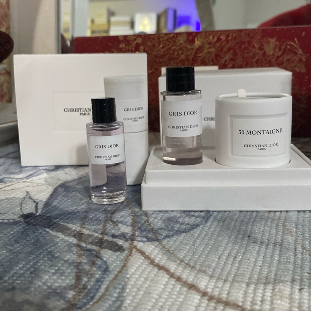 GRIS DIOR Mini with 30 MONTAIGNE Scented Candle/ GRIS DIOR 7.5ml- set/NIB